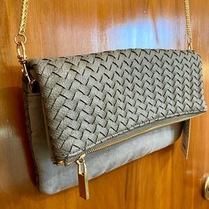 deux lux | Slate Wooster Foldover Clutch | DL214-103 | Retail $90